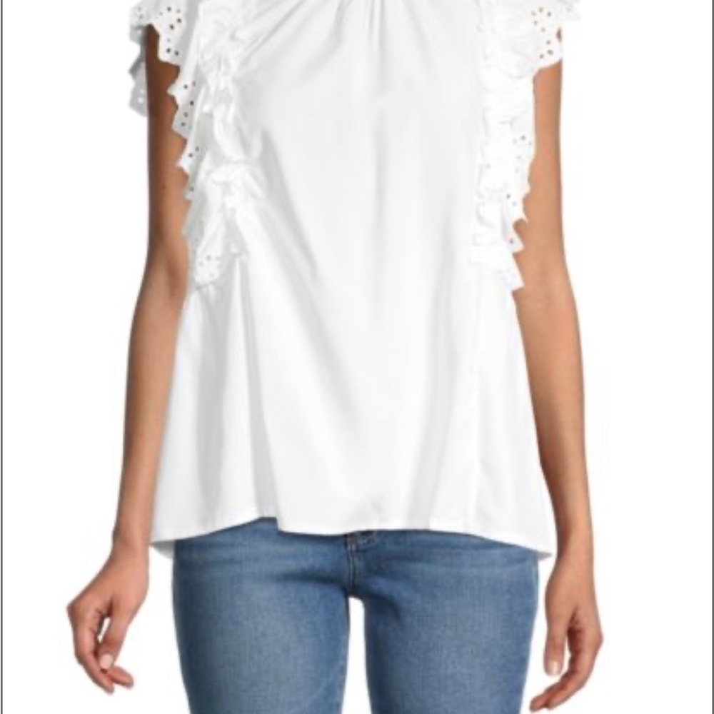 Ruffle silk top - Picture 2 of 2